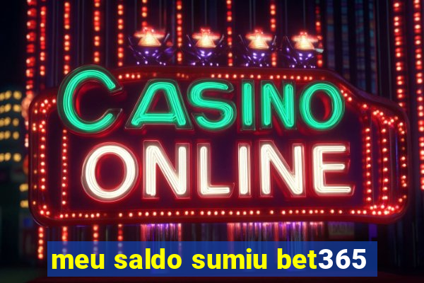 meu saldo sumiu bet365