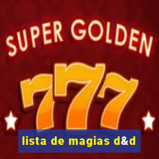 lista de magias d&d