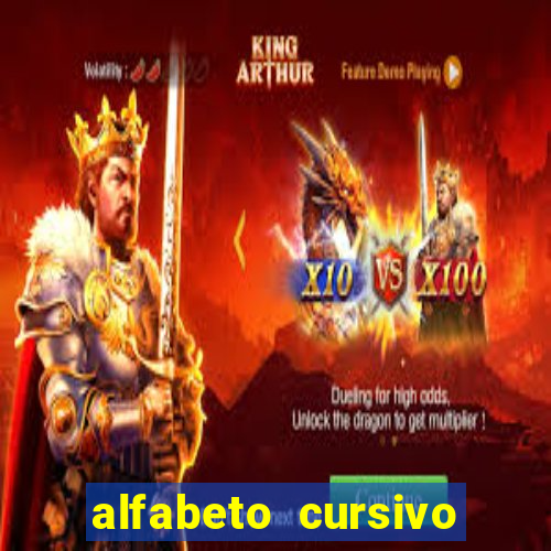 alfabeto cursivo pontilhado para imprimir pdf